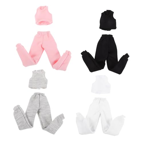 CLISPEED 4 Sätze Sportliches Casual Outfit mit Weste und Hose für Puppen Vielseitige Kleidung für Kreatives Rollenspiel und Fantasievolles CLISPEED 4 Sätze Sportliches Casual Outfit mit Weste und Hose für Puppen Vielseitige Kleidung für Kreatives Rollenspiel und Fantasievolles von CLISPEED
