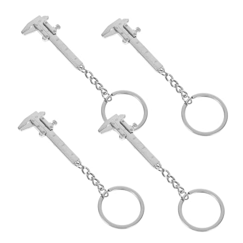 CLISPEED 4 Stck. Kleiner Vernickelter Messschieber Schlüsselanhänger aus Zinklegierung Tragbares Mini Messwerkzeug Langlebiger Metallanhänger Praktischer und Kompakter Schlüsselring für CLISPEED 4 Stck. Kleiner Vernickelter Messschieber Schlüsselanhänger aus Zinklegierung Tragbares Mini Messwerkzeug Langlebiger Metallanhänger Praktischer und Kompakter Schlüsselring für von CLISPEED