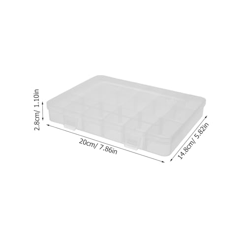 CLISPEED 4 Stück Aufbewahrungsbox mit Verstellbaren Fächern Transparenter Kunststoff Organizer mit Deckel Vielseitiger Sortierkasten für Perlen Schrauben Bastel Kleinteile CLISPEED 4 Stück Aufbewahrungsbox mit Verstellbaren Fächern Transparenter Kunststoff Organizer mit Deckel Vielseitiger Sortierkasten für Perlen Schrauben Bastel Kleinteile von CLISPEED