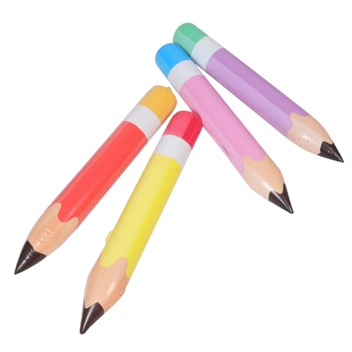 CLISPEED 4 Stück Aufblasbare Simulierte Bleistift Schulmaterialien Für Aufblasbare Bleistift Abschlussfeier Luftballons Für Den Außenbereich Party Zubehör von CLISPEED