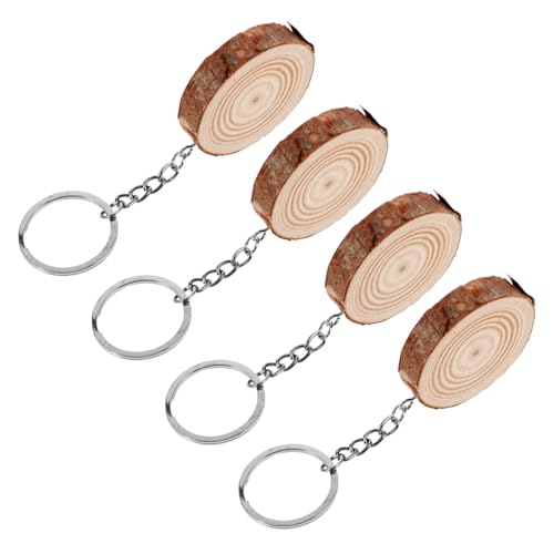 CLISPEED 4 Stück Blanko Holz Schlüsselanhänger Rund Naturbelassene Holzscheiben zum Bemalen DIY Schlüsselanhänger Bastelset für Dekoration und Hochzeitsdeko CLISPEED 4 Stück Blanko Holz Schlüsselanhänger Rund Naturbelassene Holzscheiben zum Bemalen DIY Schlüsselanhänger Bastelset für Dekoration und Hochzeitsdeko von CLISPEED