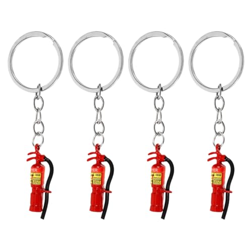 CLISPEED 4 Stück Feuerwehr Schlüsselanhänger Mini Feuerlöscher Pendant für Feuerwehr Schlüsselbund Deko und Party Mitgebsel Rot CLISPEED 4 Stück Feuerwehr Schlüsselanhänger Mini Feuerlöscher Pendant für Feuerwehr Schlüsselbund Deko und Party Mitgebsel Rot von CLISPEED