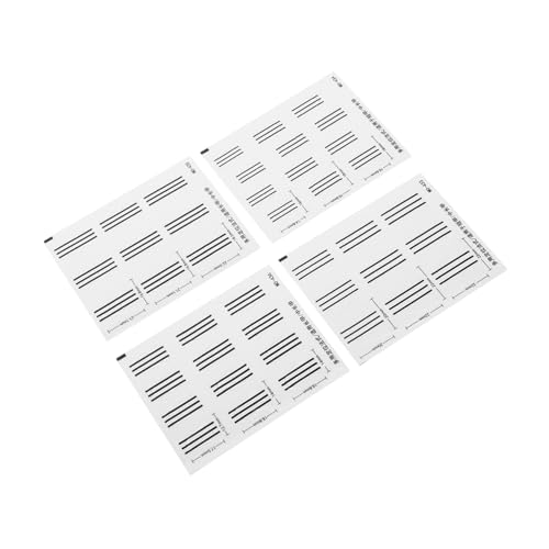 CLISPEED 4 Stück French Manicure Nail Art Stencils Teilig Crescent Shaped Positioning Stickers für DIY Maniküre Selbstklebend Langlebig Einfache Anwendung Vielseitige Nagelaufkleber für von CLISPEED