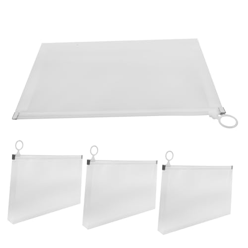 CLISPEED 4 Stück Große Dokumententasche mit Reißverschluss Teiliges Wiederverwendbar Transparent Wasserabweisend Vielseitiger Organizer für Büro Schule und Reisen Geeignet für Bargeld und CLISPEED 4 Stück Große Dokumententasche mit Reißverschluss Teiliges Wiederverwendbar Transparent Wasserabweisend Vielseitiger Organizer für Büro Schule und Reisen Geeignet für Bargeld und von CLISPEED