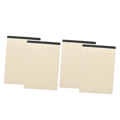 CLISPEED 4 Stück Handreiß Notizblock Liniert Memo Pad für Büro und Schule Mikroperforiert für Einfaches Abreißen Leicht und Tragbar für To Do Listen und Tägliche Planung von CLISPEED