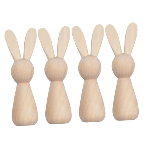 CLISPEED 4 Stück Hasenschmuck aus Holz mit Mini-Hasenfiguren Kaninchenstatuen für Wohnkultur Rosa klein Kaninchenfigur Mini -Hase -Figur Hasenstatue als Wohndekoration Kaninchendekoration CLISPEED 4 Stück Hasenschmuck aus Holz mit Mini-Hasenfiguren Kaninchenstatuen für Wohnkultur Rosa klein Kaninchenfigur Mini -Hase -Figur Hasenstatue als Wohndekoration Kaninchendekoration von CLISPEED