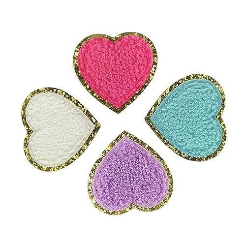 CLISPEED 4 Stück Herz Patches Multifunktionale Aufnäher für Kleidung Jacken Rucksäcke und Hüte Zufälligen Farben Dekorative Flicken zum Aufbügeln und Aufnähen Zufällige Zufällige Farbe CLISPEED 4 Stück Herz Patches Multifunktionale Aufnäher für Kleidung Jacken Rucksäcke und Hüte Zufälligen Farben Dekorative Flicken zum Aufbügeln und Aufnähen Zufällige Zufällige Farbe von CLISPEED