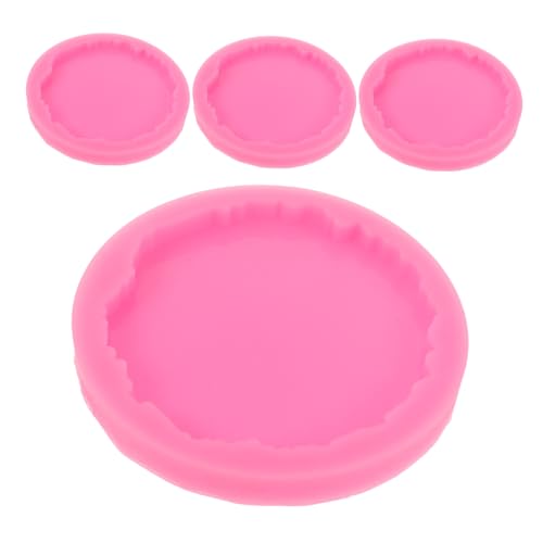 CLISPEED 4 Stück Irreguläre Runde Silikonuntersetzer Formen für DIY Epoxidharz Coasters Molds Robust Langlebig Vielseitig für Wohnkultur und Schutz von Möbeln bei Sozialen Anlässen CLISPEED 4 Stück Irreguläre Runde Silikonuntersetzer Formen für DIY Epoxidharz Coasters Molds Robust Langlebig Vielseitig für Wohnkultur und Schutz von Möbeln bei Sozialen Anlässen von CLISPEED