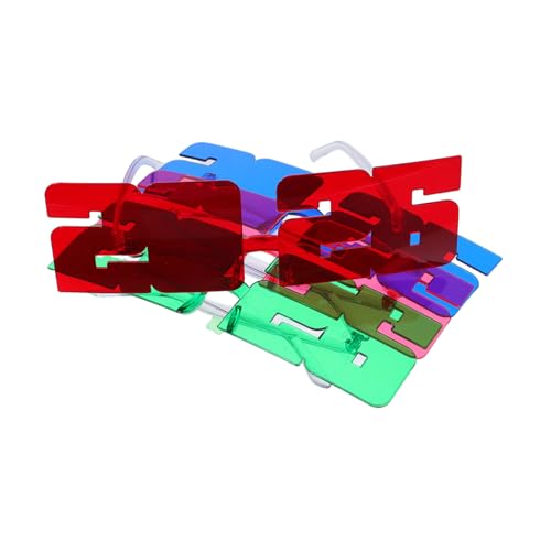 CLISPEED 4 Stück Leichte Kunststoffbrillen mit Zahlen für Neujahrs und Geburtstagsfeiern Auffällige Bunte Partyaccessoires für Unvergessliche CLISPEED 4 Stück Leichte Kunststoffbrillen mit Zahlen für Neujahrs und Geburtstagsfeiern Auffällige Bunte Partyaccessoires für Unvergessliche von CLISPEED
