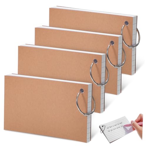 CLISPEED 4 Stück Loseblatt-Kreisbuch Schleife Vokabular regiert Student studieren Karteikarten Notizbuch farbige Karteikarten Notizkarte Karteikarten leer Karteikarten lernen Papier Weiß CLISPEED 4 Stück Loseblatt-Kreisbuch Schleife Vokabular regiert Student studieren Karteikarten Notizbuch farbige Karteikarten Notizkarte Karteikarten leer Karteikarten lernen Papier Weiß von CLISPEED