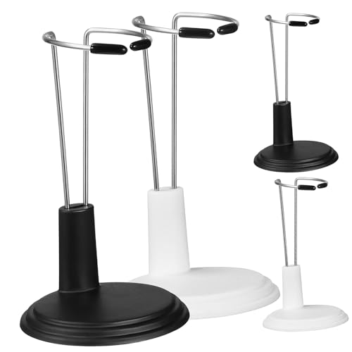 CLISPEED 4 Stück Puppenständer Höhe Verstellbar Stabile Doll Support Racks für Actionfiguren und Figuren Praktische Aufbewahrung für Zuhause und Laden Einfach zu Montieren Schwarz und Weiß von CLISPEED
