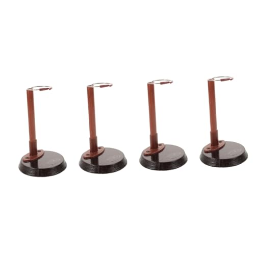 CLISPEED 4 Stück Puppenständer Puppenträger Babyspielzeug Puppen Für Aufdecken Puppenkleidung Anzeige Überraschung Mädchen Stand Babypuppe Babybadspielzeug Film Brown Eisen von CLISPEED