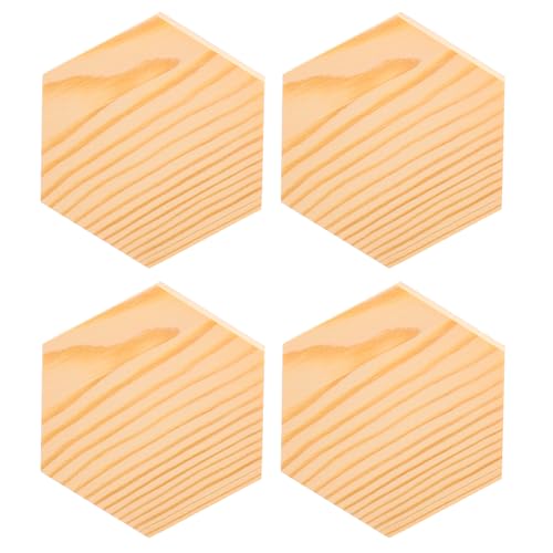 CLISPEED 4 Stück Sechseckige Holzscheiben Kiefer Unbehandelte Holzstücke für DIY Projekte Glatte Oberfläche für Bastelarbeiten und Kreative Gestaltung CLISPEED 4 Stück Sechseckige Holzscheiben Kiefer Unbehandelte Holzstücke für DIY Projekte Glatte Oberfläche für Bastelarbeiten und Kreative Gestaltung von CLISPEED