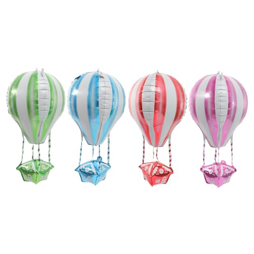 CLISPEED 4 Stück Teiliges Aluminium Folienballon in Hot Air Balloon Form Bunte Geburtstagsdeko Kinderparty Wiederverwendbare Party Luftballons für Hochzeit und Festveranstaltungen CLISPEED 4 Stück Teiliges Aluminium Folienballon in Hot Air Balloon Form Bunte Geburtstagsdeko Kinderparty Wiederverwendbare Party Luftballons für Hochzeit und Festveranstaltungen von CLISPEED