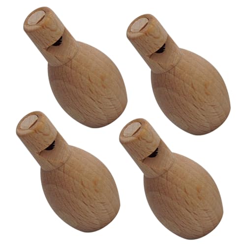 CLISPEED 4 Stück Teiliges DIY Holzpfeifen für Glatter Oberfläche Sicherem Holzmaterial Fördert Musikalische Früherziehung und Hörentwicklung als Wahrnehmungs und Aktivitätsspielzeug für von CLISPEED