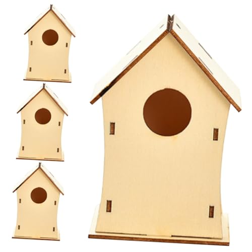 CLISPEED 4 Stück Teiliges DIY Weihnachts Holzhaus zum Bemalen Handbemalte Christbaumschmuck Anhänger Kreative Bastelornamente für Xmas Party Geschenkidee CLISPEED 4 Stück Teiliges DIY Weihnachts Holzhaus zum Bemalen Handbemalte Christbaumschmuck Anhänger Kreative Bastelornamente für Xmas Party Geschenkidee von CLISPEED