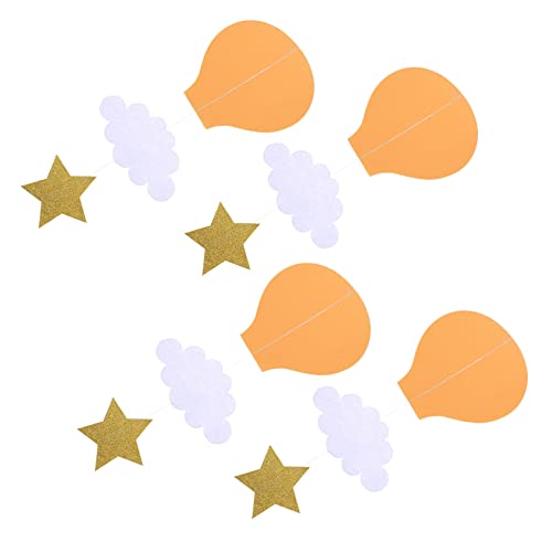 CLISPEED 4 Stück Teiliges Großes Heißluftballon Hängedekor Sonnigem Orange Babyzimmer und Kinderzimmerdeko Vielseitig als Fotorequisite und Festtagsornament Geeignet CLISPEED 4 Stück Teiliges Großes Heißluftballon Hängedekor Sonnigem Orange Babyzimmer und Kinderzimmerdeko Vielseitig als Fotorequisite und Festtagsornament Geeignet von CLISPEED
