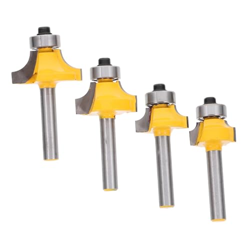 CLISPEED 4 Stück Teiliges Holzbearbeitungswerkzeuge Rundfräser Fräserkopf aus Stahl Langlebig Vielseitig für Kantenfräsen DIY und Anspruchsvoll CLISPEED 4 Stück Teiliges Holzbearbeitungswerkzeuge Rundfräser Fräserkopf aus Stahl Langlebig Vielseitig für Kantenfräsen DIY und Anspruchsvoll von CLISPEED
