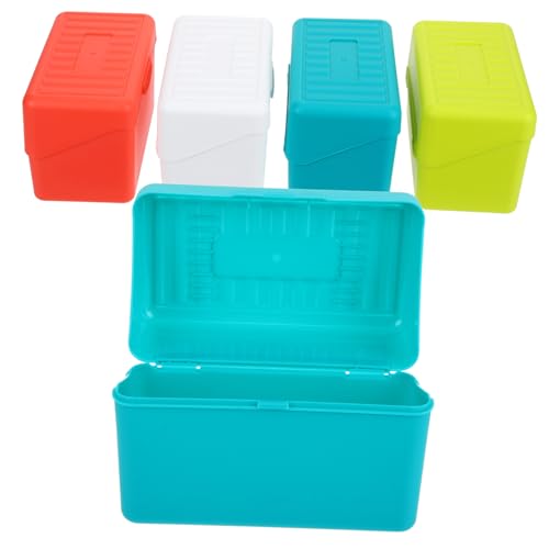 CLISPEED 4 Stück Teiliges Kunststoff Karteikarten Box Kompakter Index Card Holder mit Flip Design Praktischer Notizkarten Organizer für Karten Vielseitig für Büro Schule und Zuhause CLISPEED 4 Stück Teiliges Kunststoff Karteikarten Box Kompakter Index Card Holder mit Flip Design Praktischer Notizkarten Organizer für Karten Vielseitig für Büro Schule und Zuhause von CLISPEED
