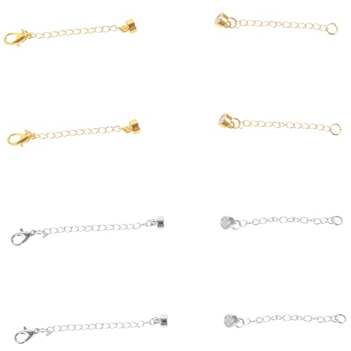 CLISPEED 4 Stück Teiliges Magnetische Kettenverlängerung mit Karabinerverschluss für DIY und Armbänder für Schmuckliebhaber und Kreative CLISPEED 4 Stück Teiliges Magnetische Kettenverlängerung mit Karabinerverschluss für DIY und Armbänder für Schmuckliebhaber und Kreative von CLISPEED