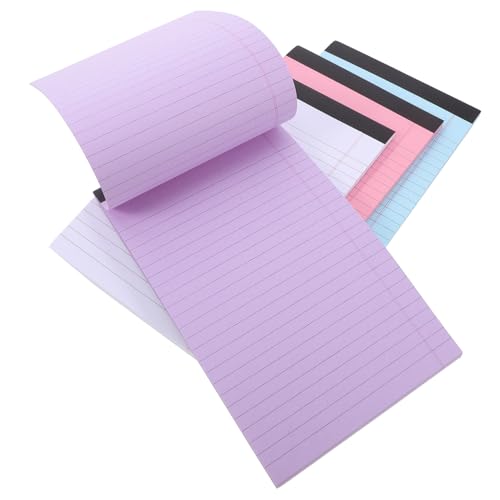 CLISPEED 4 Stück Teiliges Notizblock Farbig Liniert Schreibblock mit Perforierungen zum Einfachen Abreißen für Büro Schule To Do Listen und Notizen CLISPEED 4 Stück Teiliges Notizblock Farbig Liniert Schreibblock mit Perforierungen zum Einfachen Abreißen für Büro Schule To Do Listen und Notizen von CLISPEED