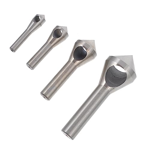 CLISPEED 4 Stück Teiliges Senkbohrer Set Präzises Entgratungswerkzeug Langlebige Bohrer für Einfache Handhabung und Effektive Späneabfuhr CLISPEED 4 Stück Teiliges Senkbohrer Set Präzises Entgratungswerkzeug Langlebige Bohrer für Einfache Handhabung und Effektive Späneabfuhr von CLISPEED