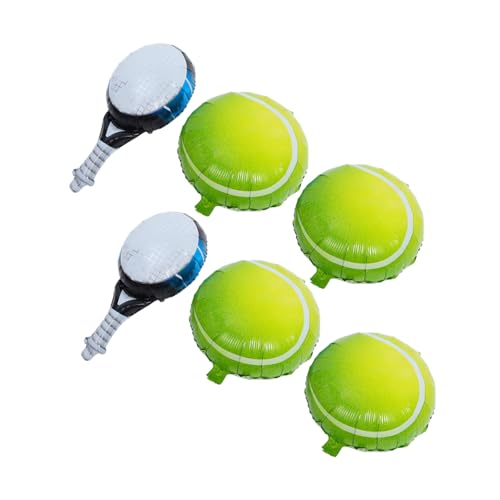 CLISPEED 4 Stück Tennisball Luftballons Teiliges mit Grünen Bällen und Blauen Tennis Schläger Folienballons für Sport Geburtstagsfeiern und Tennis Motto Partys CLISPEED 4 Stück Tennisball Luftballons Teiliges mit Grünen Bällen und Blauen Tennis Schläger Folienballons für Sport Geburtstagsfeiern und Tennis Motto Partys von CLISPEED