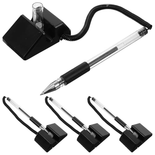 CLISPEED 4 Stück Tisch Stift Multifunktionaler Kugelschreiber mit Halter Vertikaler Tischstift für Schreiben Tintenroller Schwarz für Büro und Veranstaltungen CLISPEED 4 Stück Tisch Stift Multifunktionaler Kugelschreiber mit Halter Vertikaler Tischstift für Schreiben Tintenroller Schwarz für Büro und Veranstaltungen von CLISPEED
