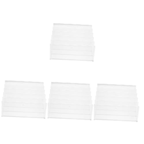 CLISPEED 4 Stück Wiederverwendbarer Buchständer aus Acryl Multifunktionaler Schreibtisch Organizer für Bücher Dokumente und Zeitschriften Stabiler und Dekorativer Aktenhalter für Büro und von CLISPEED
