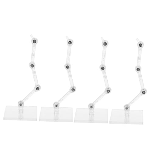 CLISPEED 4-teiliger Transparenter Puppenständer: Verstellbarer Puppenstützständer, Stützhalterung Für Actionfiguren, Für Den Oder Die Ausstellung von CLISPEED