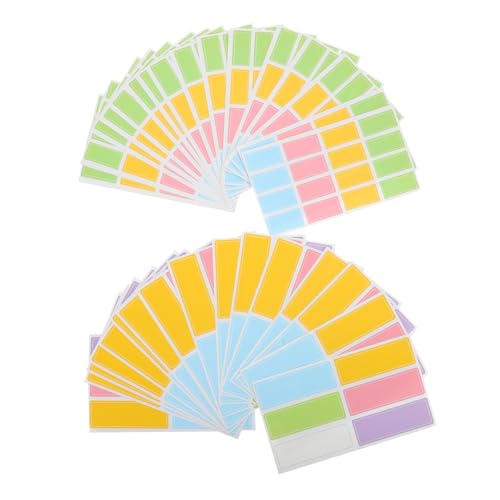 CLISPEED 40 Blatt Selbstklebende Wasserfeste Klassifizierungsaufkleber Bunte Etiketten Abziehbar und Wiederverwendbar Praktische Markierungssticker für Büro Küche Schule und Haushalt CLISPEED 40 Blatt Selbstklebende Wasserfeste Klassifizierungsaufkleber Bunte Etiketten Abziehbar und Wiederverwendbar Praktische Markierungssticker für Büro Küche Schule und Haushalt von CLISPEED