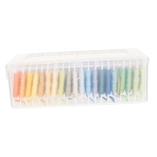 CLISPEED 40 Rollen Stickgarn Bunte Stickfäden für Handarbeiten DIY Projekte Nähen und Sticken für Geburtstage Weihnachten und Kreative Bastelarbeiten von CLISPEED