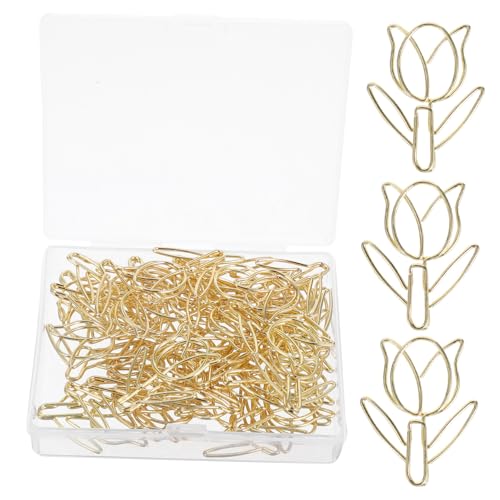 CLISPEED 40 Stück Blumenförmige Büroklammern für Organisation Praktische Clips für Planer und Dokumente Elegante Schreibtischaccessoires Praktischer Box CLISPEED 40 Stück Blumenförmige Büroklammern für Organisation Praktische Clips für Planer und Dokumente Elegante Schreibtischaccessoires Praktischer Box von CLISPEED