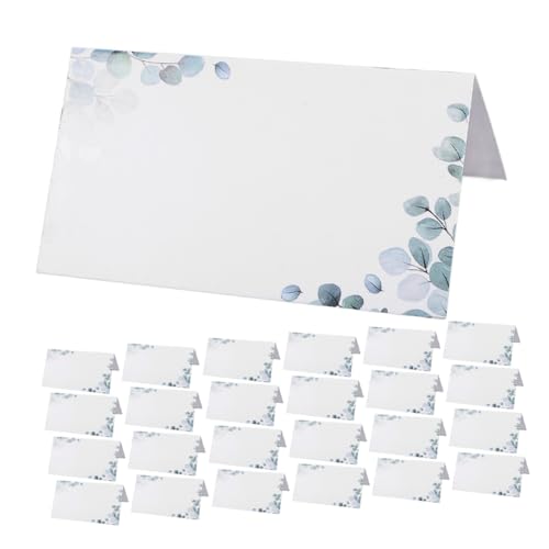 CLISPEED 40 Stück Hochzeitseinladungskarte Speisekarte verlassen Büfett Anzeige heiraten einladungskarten geburtstagskarten klappkarten Namenskarten Buffetetiketten für Lebensmittel Papier von CLISPEED