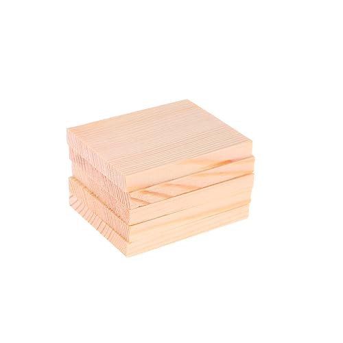 CLISPEED 40 Stück Kiefernholzbrett Kiefernbrett Planke Block aus Lindenholz Lindenblöcke zum Schnitzen Foto -Requisiten Holz Hintergrund Hintergrund Fotohintergrundbrett Holzbretter Bambus von CLISPEED