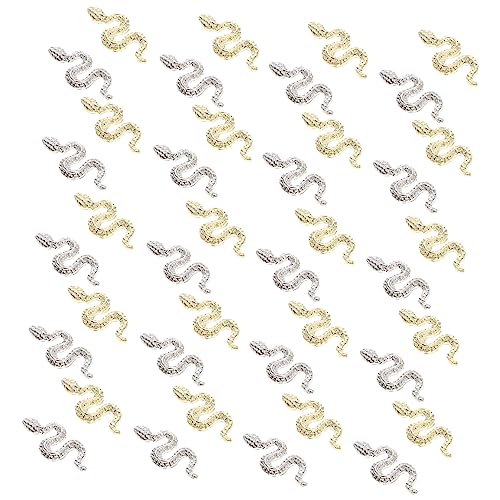 CLISPEED 40 Stück Kleiner schlangenförmiger Nagelkunstschmuck Schlangenkette Nägeldekoration Nagel Charme Nagelanhänger für Acrylnägel Nagelkunst-Anhänger Zinklegierung CLISPEED 40 Stück Kleiner schlangenförmiger Nagelkunstschmuck Schlangenkette Nägeldekoration Nagel Charme Nagelanhänger für Acrylnägel Nagelkunst-Anhänger Zinklegierung von CLISPEED