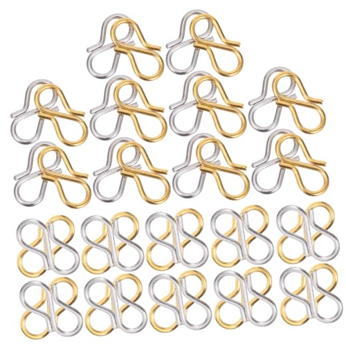 CLISPEED 40 Stück Teiliges Edelstahl S förmiger Schmuckverbinder Robuster Verschluss für Halsketten und Armbänder Einfach zu Verbinden für DIY Schmuckherstellung Gold Silberfarbene CLISPEED 40 Stück Teiliges Edelstahl S förmiger Schmuckverbinder Robuster Verschluss für Halsketten und Armbänder Einfach zu Verbinden für DIY Schmuckherstellung Gold Silberfarbene von CLISPEED