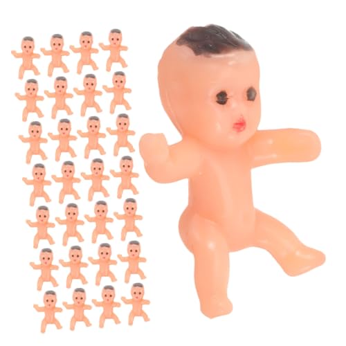 CLISPEED 40 Stück Teiliges Mini Set aus Kunststoff Kleine Jungen Figuren Niedliche Babyparty Deko Vielseitige Mini Puppen für Shower Geburtstagsdeko und Kuchenverzierung von CLISPEED
