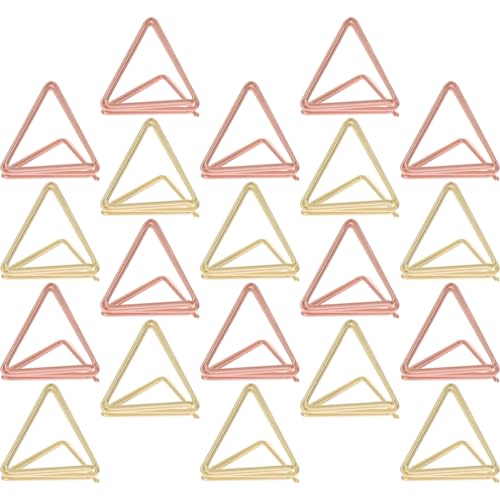 CLISPEED 40Stücke Dreieckige Dekorative Memo Clips Multifunktionale Kartenhalter für Tischdekoration Fotoclips und Notizen aus Robustem für Hochzeiten und Events von CLISPEED