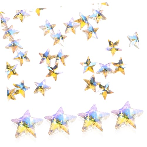 CLISPEED 45 Stück Teiliges Sternanhänger Glänzendem Glas Leichter DIY Schmuckherstellungsschmuck mit Glatter Oberfläche Farbintensiv und Langlebig für Armbänder Ketten und Bastelarbeiten CLISPEED 45 Stück Teiliges Sternanhänger Glänzendem Glas Leichter DIY Schmuckherstellungsschmuck mit Glatter Oberfläche Farbintensiv und Langlebig für Armbänder Ketten und Bastelarbeiten von CLISPEED