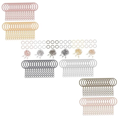 CLISPEED 450 Stück Teiliges Schlüsselanhänger Bastelset aus Hochwertiger Legierung mit Sprungringen Schraubösen und Haken für DIY Schmuckherstellung Vielseitig Einsetzbar für Schmuck CLISPEED 450 Stück Teiliges Schlüsselanhänger Bastelset aus Hochwertiger Legierung mit Sprungringen Schraubösen und Haken für DIY Schmuckherstellung Vielseitig Einsetzbar für Schmuck von CLISPEED