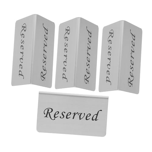 CLISPEED 4Stücke Reservierte Schilder aus Hochwertige Tischkarten für Hochzeiten Partys und Restaurants Wiederverwendbar und Elegant Platzsparendes Design für Besondere CLISPEED 4Stücke Reservierte Schilder aus Hochwertige Tischkarten für Hochzeiten Partys und Restaurants Wiederverwendbar und Elegant Platzsparendes Design für Besondere von CLISPEED