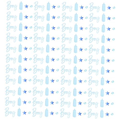 CLISPEED 4er Packung Gender Reveal Konfetti mit Fläschchen und Sternen Tischdeko für Jungen und Mädchen Leichtes und Acrylmaterial für Festliche Babyparty von CLISPEED
