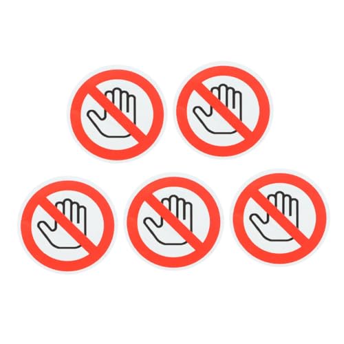 CLISPEED 5 Blätter Do Not Touch Warnschild Selbstklebend Sicherheitslabel für Maschinen und Baustellen Hinweise zur Unfallvermeidung CLISPEED 5 Blätter Do Not Touch Warnschild Selbstklebend Sicherheitslabel für Maschinen und Baustellen Hinweise zur Unfallvermeidung von CLISPEED