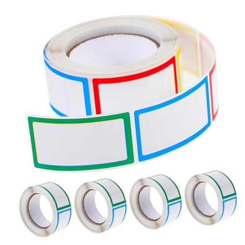 CLISPEED 5 Rollen Mehrzweck Etiketten Selbstklebend zum Beschriften Leere Flaschenaufkleber Handschriftliche Label Sticker für Küche Lebensmittelbehälter Bunte Klebeetiketten für DIY CLISPEED 5 Rollen Mehrzweck Etiketten Selbstklebend zum Beschriften Leere Flaschenaufkleber Handschriftliche Label Sticker für Küche Lebensmittelbehälter Bunte Klebeetiketten für DIY von CLISPEED