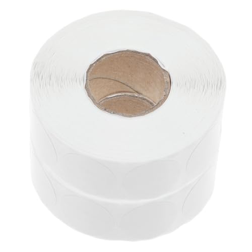 CLISPEED 5 Rollen Runde Weiße Klebeetiketten Durchmesser Selbstklebende Punktaufkleber für Büro Lager Klassenzimmer Vielseitig Einsetzbar Starke Haftung Blanko Markierungsaufkleber CLISPEED 5 Rollen Runde Weiße Klebeetiketten Durchmesser Selbstklebende Punktaufkleber für Büro Lager Klassenzimmer Vielseitig Einsetzbar Starke Haftung Blanko Markierungsaufkleber von CLISPEED