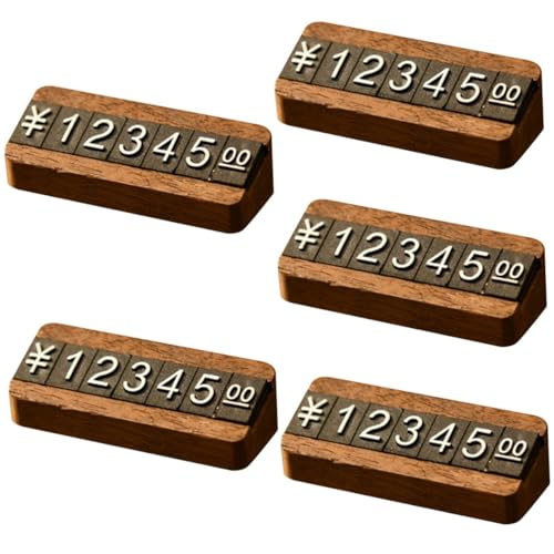CLISPEED 5 Sets Thekenschilder Displaywürfel Holzschilder Für Einzelhandelsgeschäfte Und Einkaufszentren von CLISPEED
