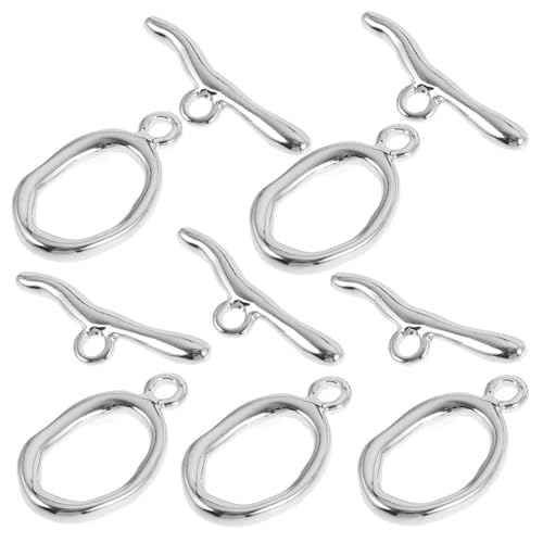CLISPEED 5 Sätze Diy Ot Buckle Sets Teiliges Kupfernen Vergoldeten Schmuckverschlüssen für Kettenverbindungen für Schmuckherstellung Silber CLISPEED 5 Sätze Diy Ot Buckle Sets Teiliges Kupfernen Vergoldeten Schmuckverschlüssen für Kettenverbindungen für Schmuckherstellung Silber von CLISPEED
