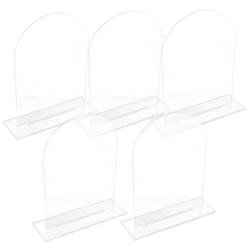 CLISPEED 5 Sätze Transparente Tischkarten mit Sockeln Gewölbte Blanko Hochzeit Namensschilder Stabile Tischdekoration für Feier Empfang Wiederverwendbar Kratzfest CLISPEED 5 Sätze Transparente Tischkarten mit Sockeln Gewölbte Blanko Hochzeit Namensschilder Stabile Tischdekoration für Feier Empfang Wiederverwendbar Kratzfest von CLISPEED