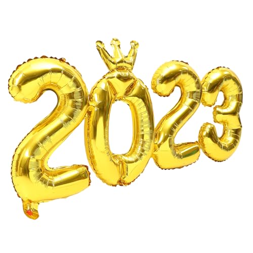 CLISPEED 5 Sätze Zahlen Luftballons Teilig Gold Aluminium Folienballons Kronenform Neue Jahr Party Dekoration Foto Requisiten für Silvester Geburtstagsfeier CLISPEED 5 Sätze Zahlen Luftballons Teilig Gold Aluminium Folienballons Kronenform Neue Jahr Party Dekoration Foto Requisiten für Silvester Geburtstagsfeier von CLISPEED